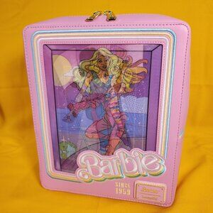 Loungefly Barbie 65th Anniversary Doll Box Triple Lenticular Mini Backpack NEW